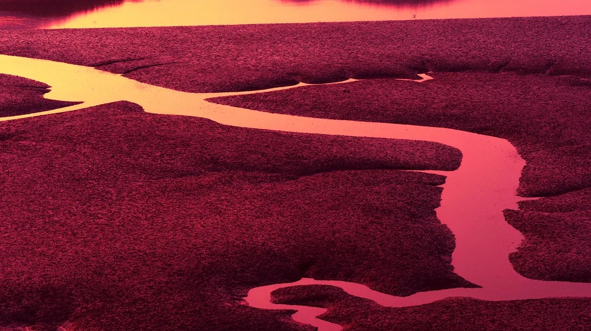 Padrão de ondas do oceano sobre numeração romana